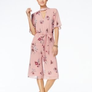 Pink Floral Romper/ Jumpsuit